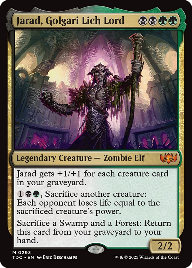 Jarad, Golgari Lich Lord [Tarkir: Dragonstorm Commander] | Webway Games