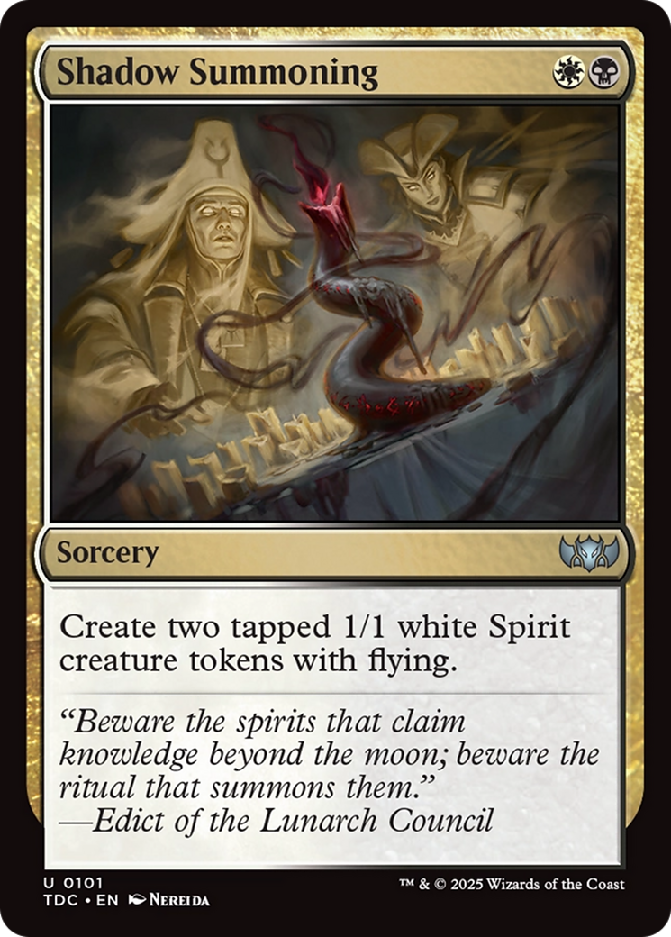 Shadow Summoning [Tarkir: Dragonstorm Commander] | Webway Games