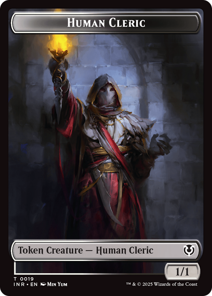 Demon // Human Cleric Double-Sided Token [Innistrad Remastered Tokens] | Webway Games