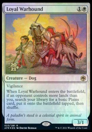 Loyal Warhound [Dungeons & Dragons: Adventures in the Forgotten Realms Prerelease Promos] | Webway Games