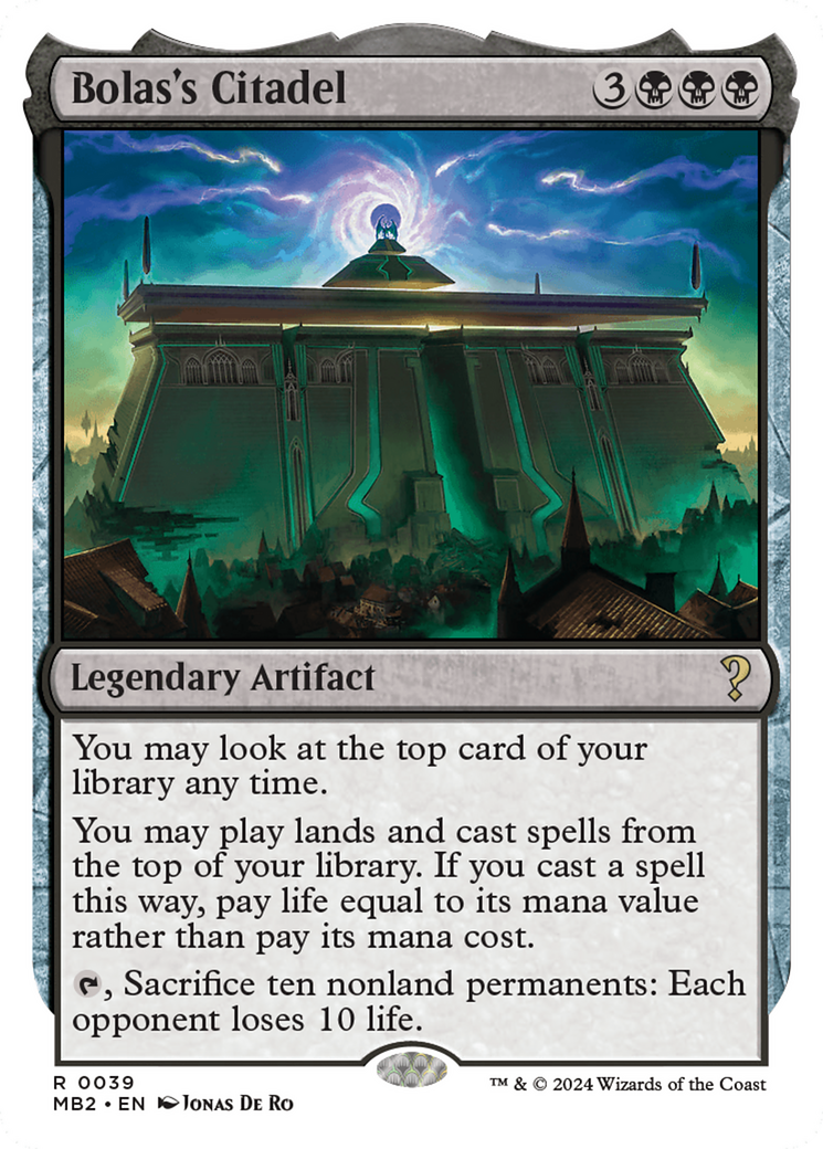 Bolas's Citadel (White Border) [Mystery Booster 2] | Webway Games