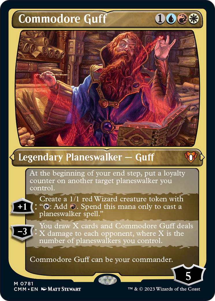Commodore Guff (Display Commander) (Foil Etched) [Commander Masters] | Webway Games