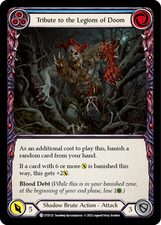 Tribute to the Legions of Doom (Blue) [DTD132] (Dusk Till Dawn)  Rainbow Foil | Webway Games
