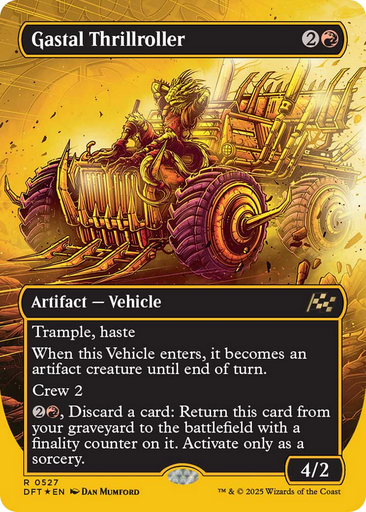 Gastal Thrillroller (Borderless) (First-Place Foil) [Aetherdrift] | Webway Games