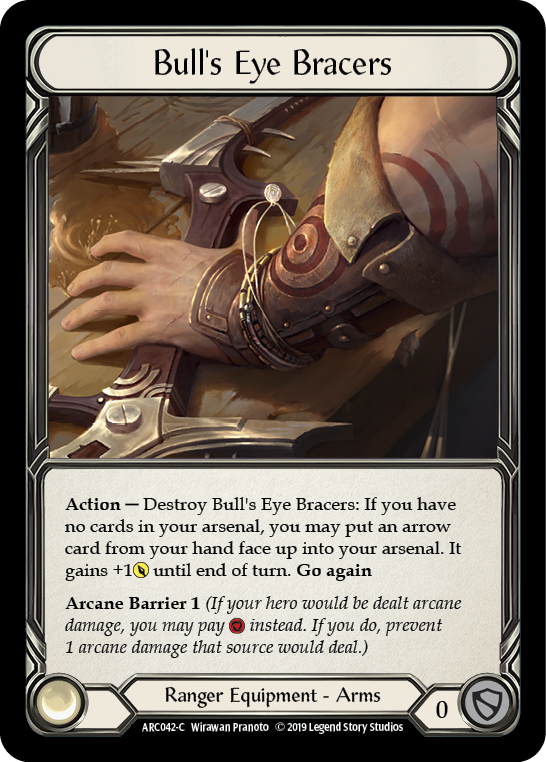 Bull's Eye Bracers [ARC042-C] (Arcane Rising)  1st Edition Normal | Webway Games