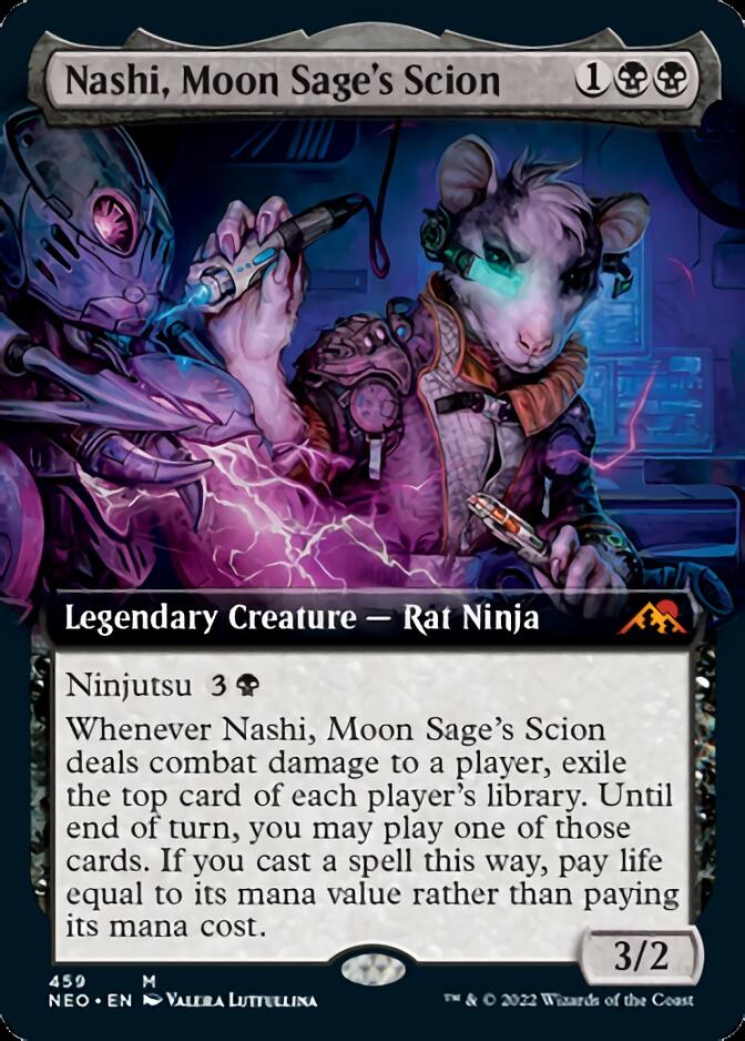 Nashi, Moon Sage's Scion (Extended Art) [Kamigawa: Neon Dynasty] | Webway Games