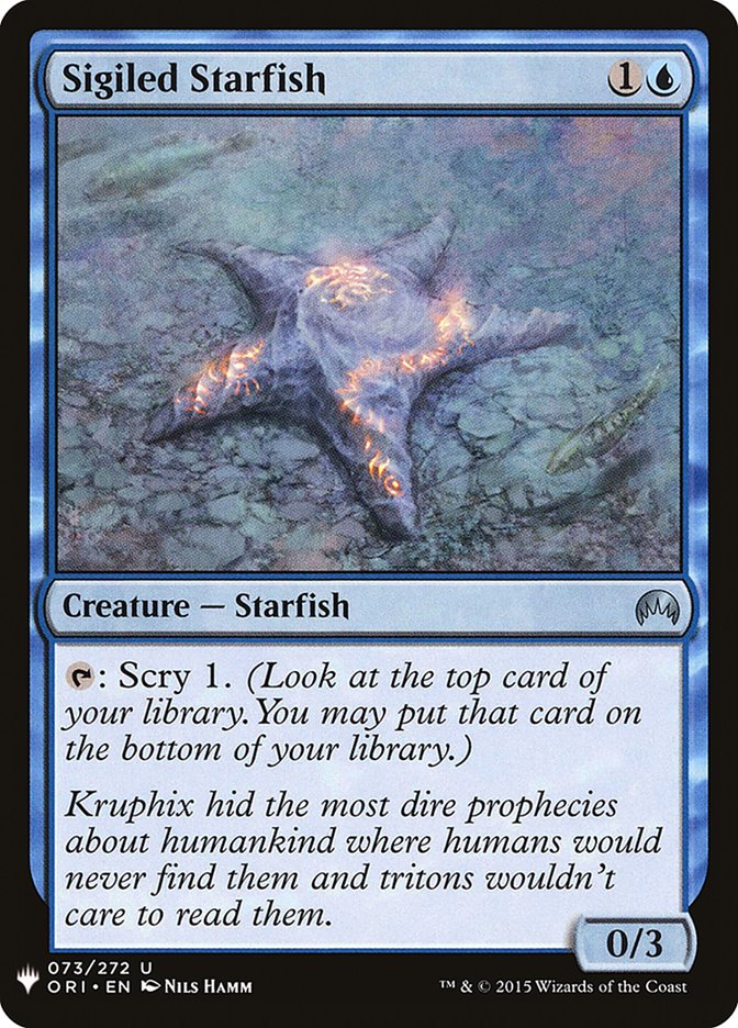 Sigiled Starfish [Mystery Booster] | Webway Games