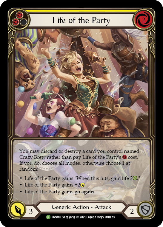 Life of the Party (Yellow) [LGS085] (Promo)  Rainbow Foil | Webway Games