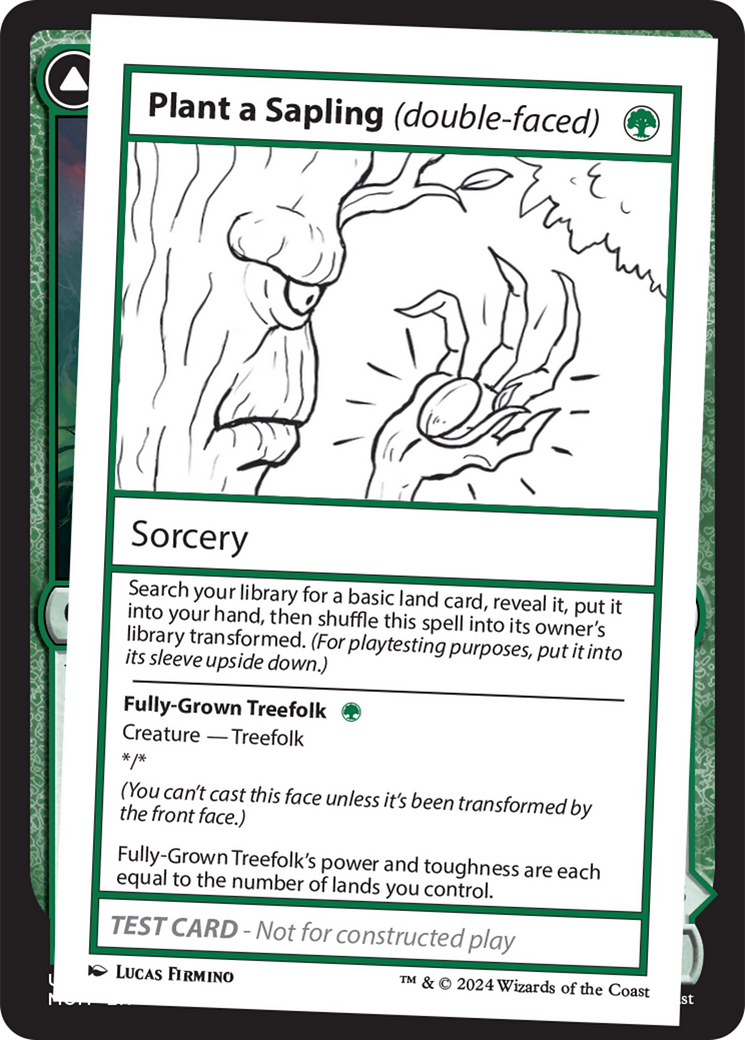 Plant a Sapling (double-faced) [Mystery Booster 2 Playtest Cards] | Webway Games