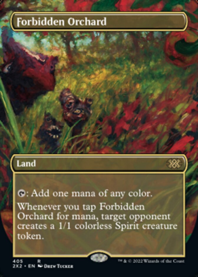 Forbidden Orchard (Borderless Alternate Art) [Double Masters 2022] | Webway Games