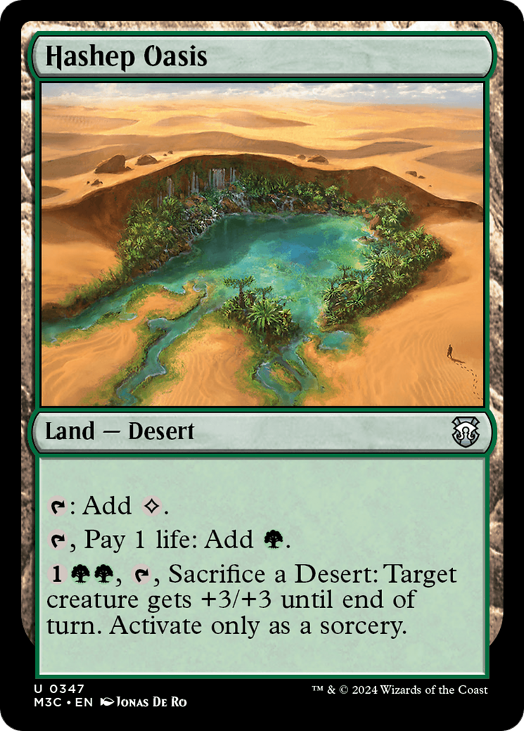 Hashep Oasis (Ripple Foil) [Modern Horizons 3 Commander] | Webway Games
