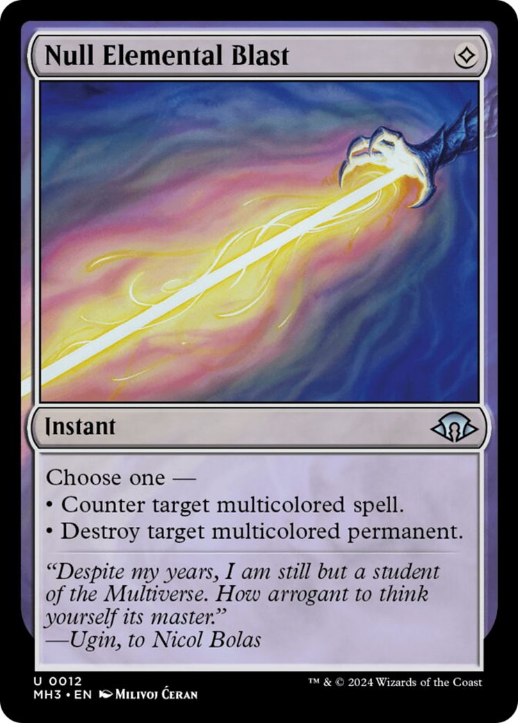 Null Elemental Blast [Modern Horizons 3] | Webway Games