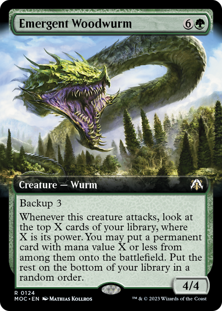 Emergent Woodwurm (Extended Art) [March of the Machine Commander] | Webway Games