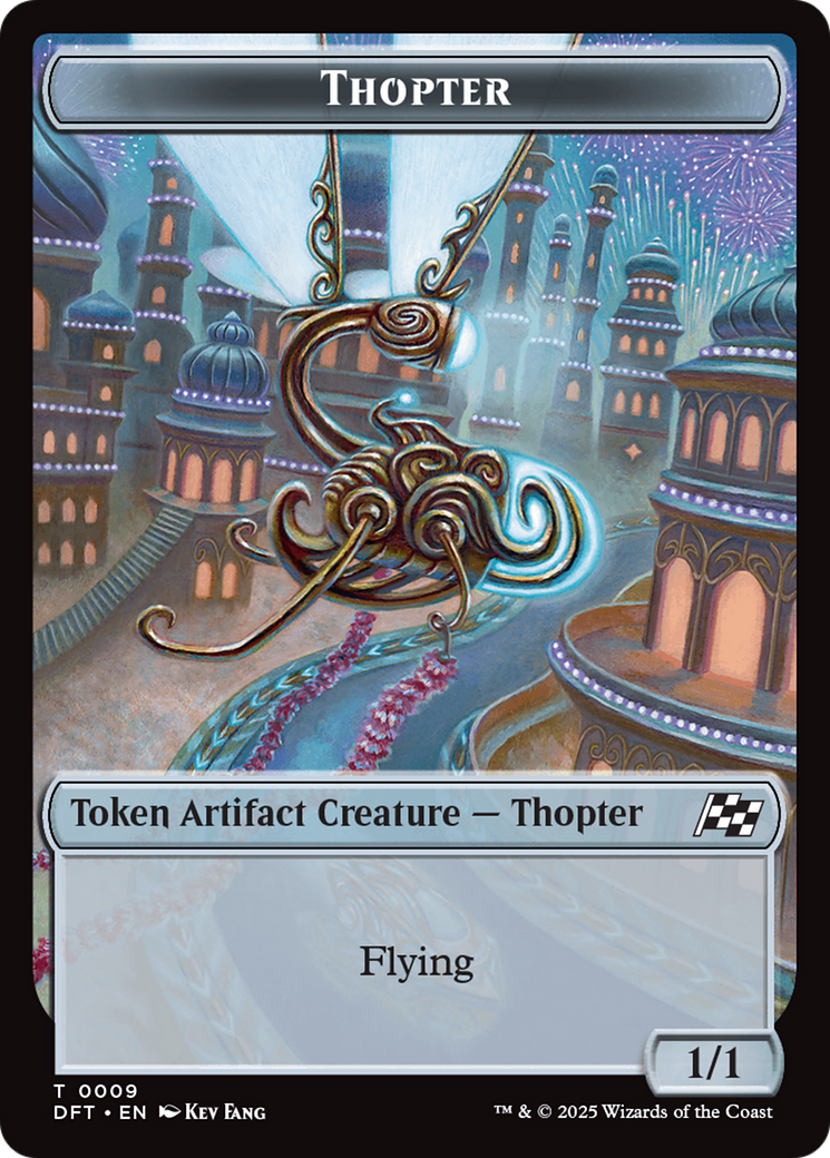 Servo // Thopter (0009) Double-Sided Token [Aetherdrift Tokens] | Webway Games