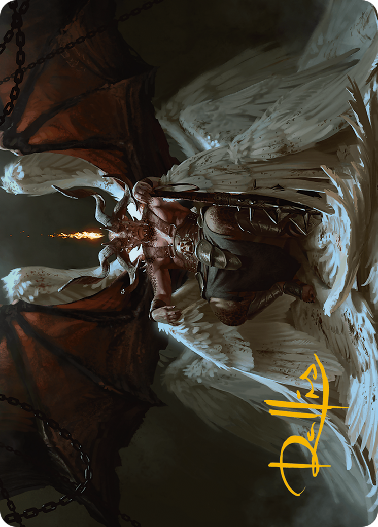 Shilgengar, Sire of Famine Art Card (Gold-Stamped Signature) [Modern Horizons 3 Art Series] | Webway Games