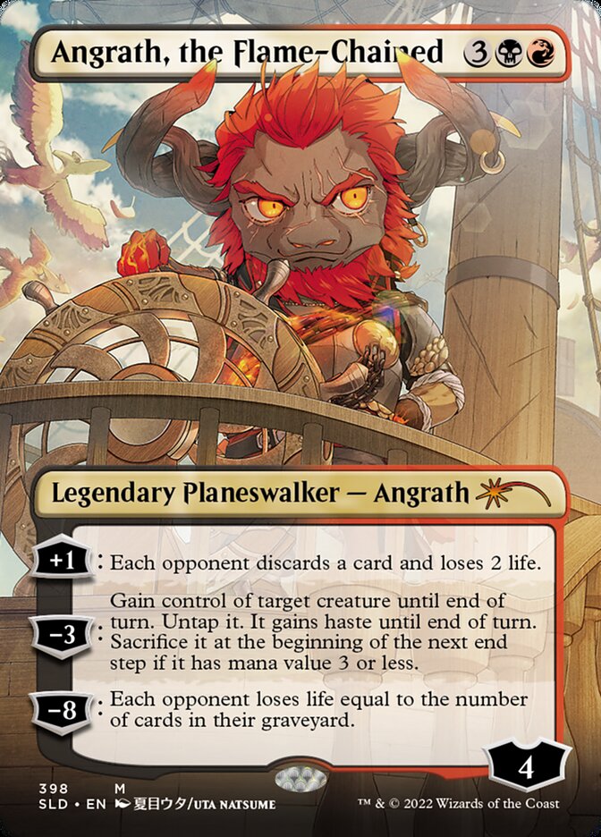 Angrath, the Flame-Chained (Borderless) [Secret Lair Drop Series] | Webway Games