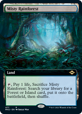 Misty Rainforest (Extended Art) [Modern Horizons 2] | Webway Games