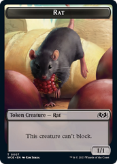 Rat // Food (0012) Double-Sided Token [Wilds of Eldraine Tokens] | Webway Games