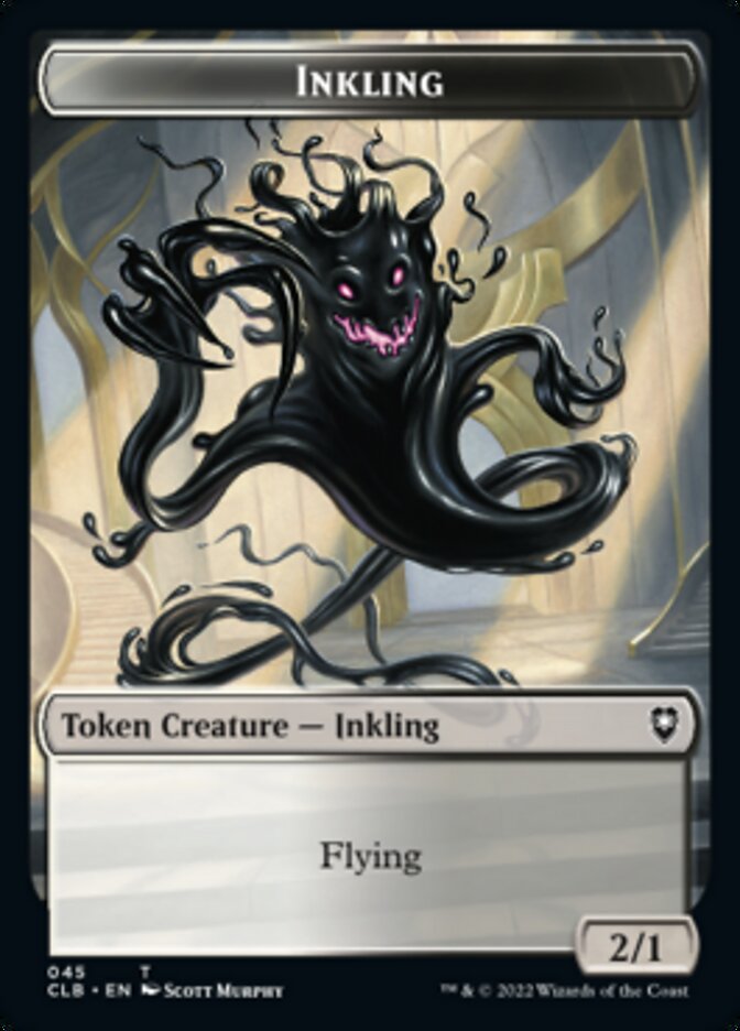 Warrior // Inkling Double-Sided Token [Commander Legends: Battle for Baldur's Gate Tokens] | Webway Games