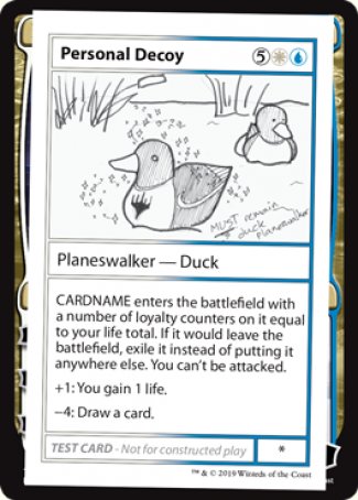 Personal Decoy (2021 Edition) [Mystery Booster Playtest Cards] | Webway Games