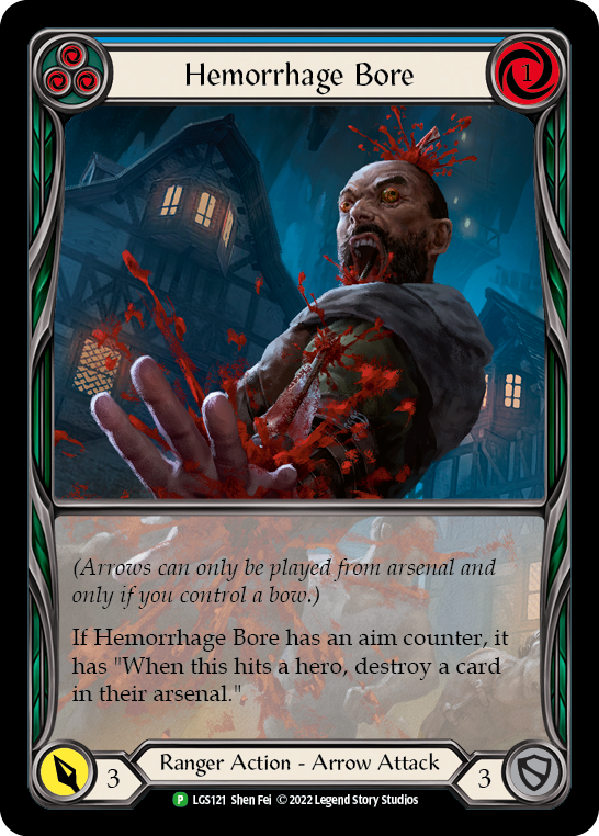 Hemorrhage Bore (Blue) [LGS121] (Promo)  Rainbow Foil | Webway Games