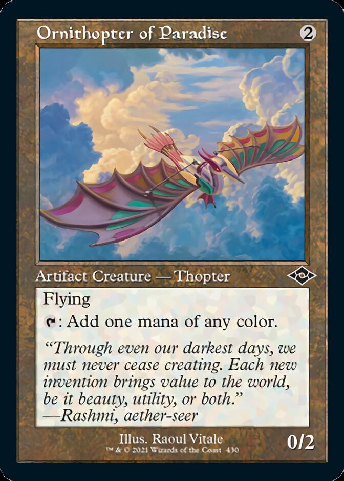 Ornithopter of Paradise (Retro Foil Etched) [Modern Horizons 2] | Webway Games