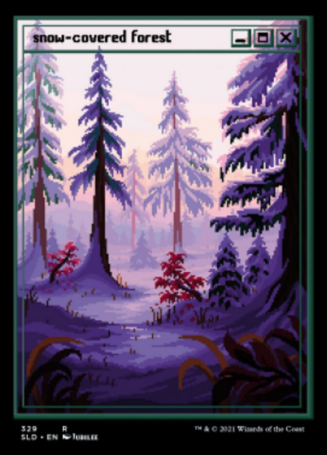 Snow-Covered Forest (329) [Secret Lair Drop Series] | Webway Games