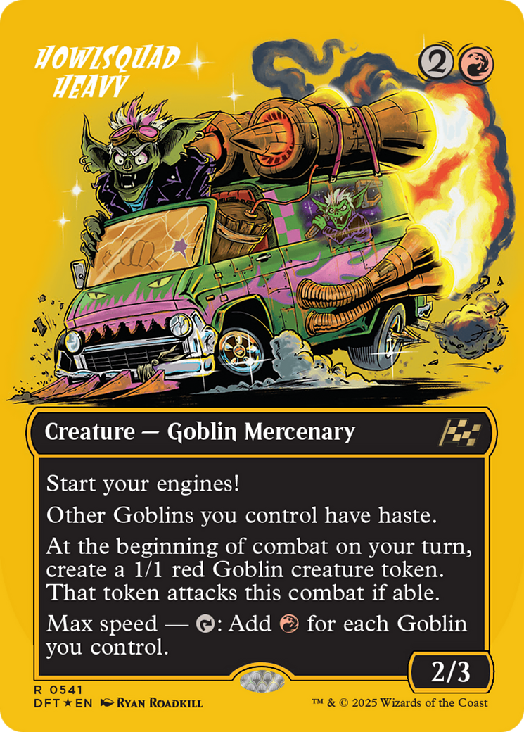Howlsquad Heavy (Borderless) (First-Place Foil) [Aetherdrift] | Webway Games