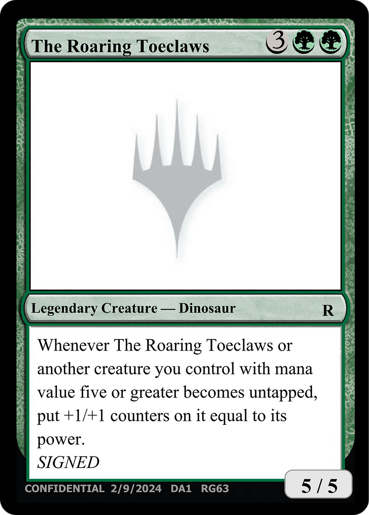 The Roaring Toeclaws [Unknown Event] | Webway Games