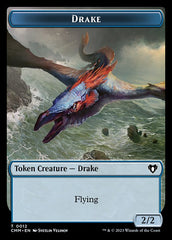 Spirit (0010) // Drake Double-Sided Token [Commander Masters Tokens] | Webway Games