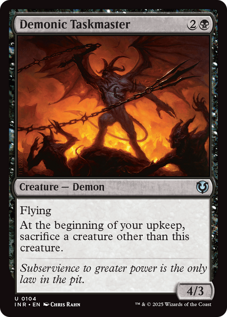 Demonic Taskmaster [Innistrad Remastered] | Webway Games