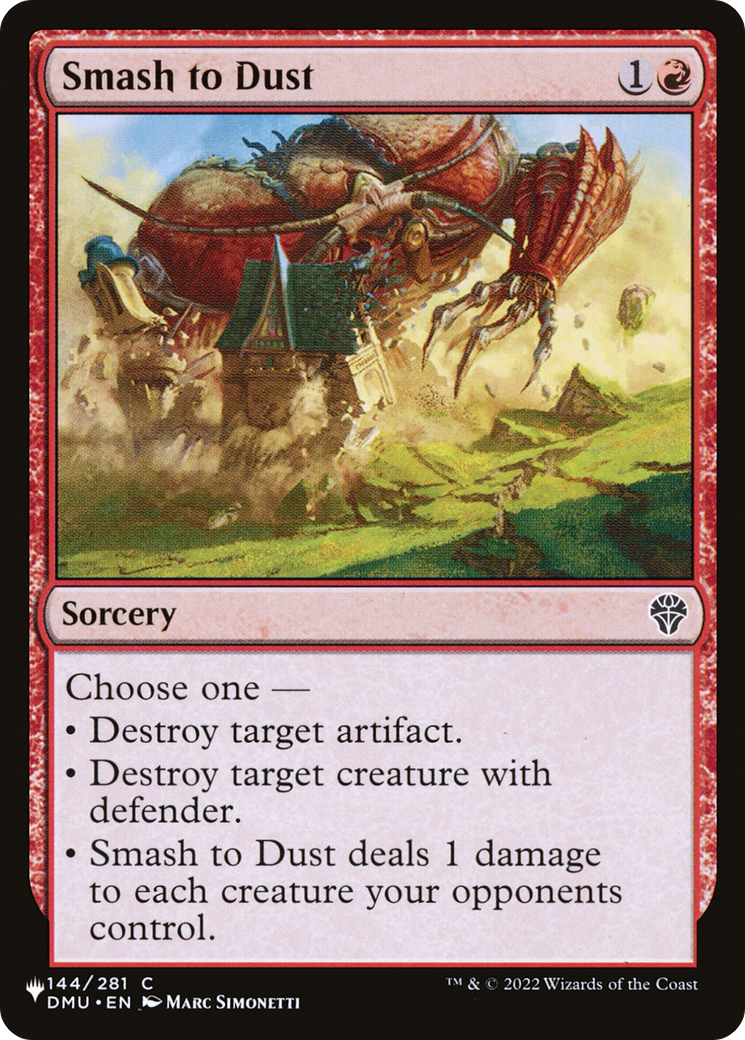 Smash to Dust [The List] | Webway Games