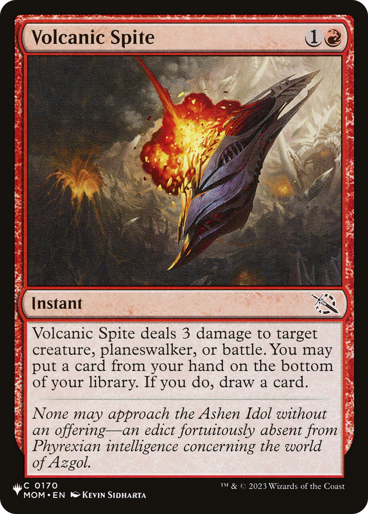 Volcanic Spite [The List] | Webway Games