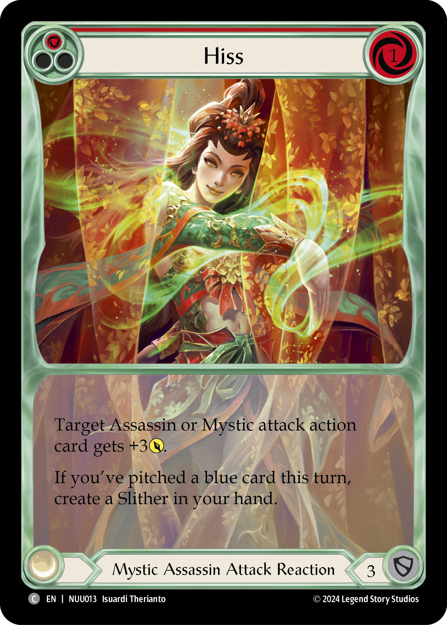 Hiss (Red) [NUU013] (Part the Mistveil Nuu Blitz Deck) | Webway Games