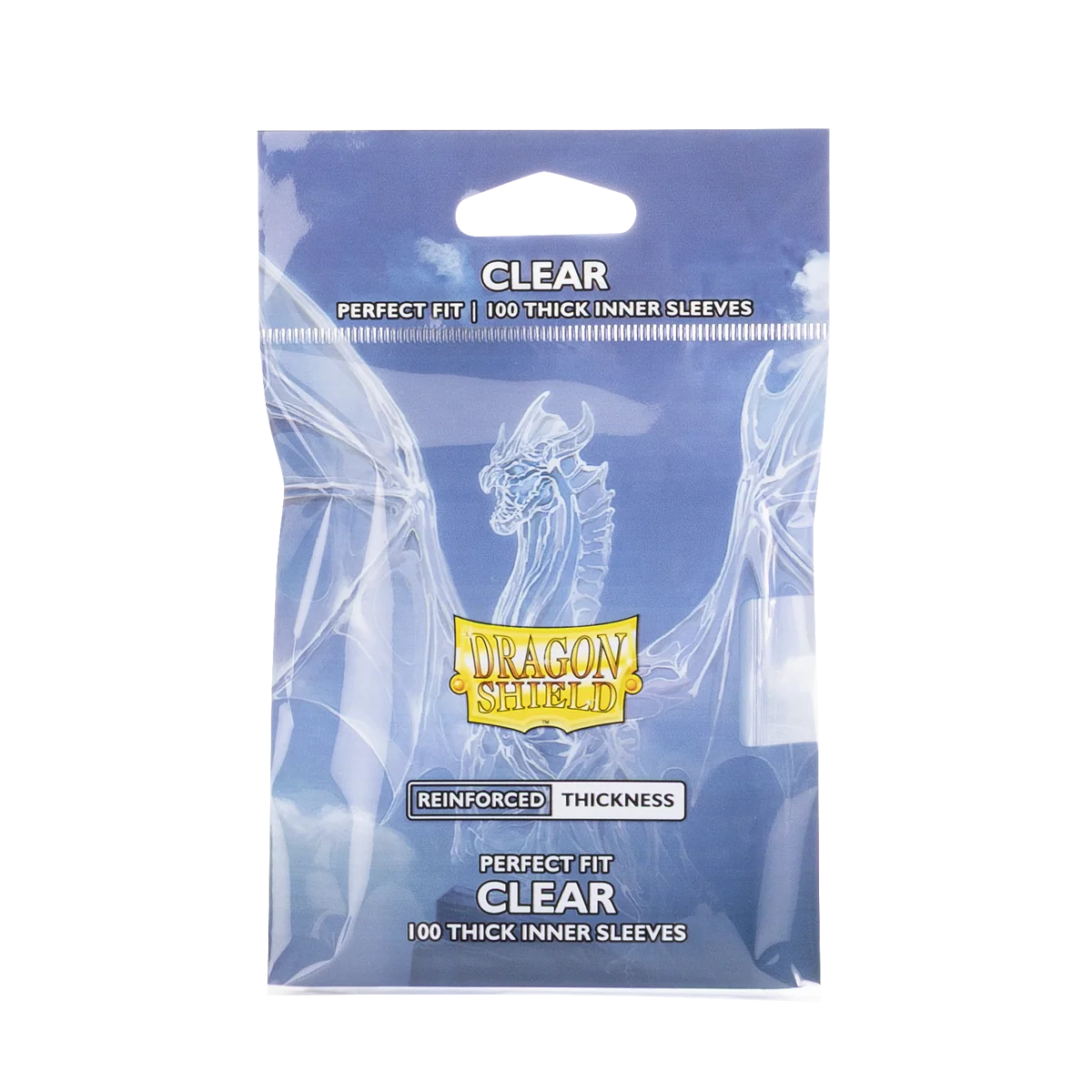 Dragon Shield 100 Perfect Fit - Thick Inner Sleeves - Clear | Webway Games