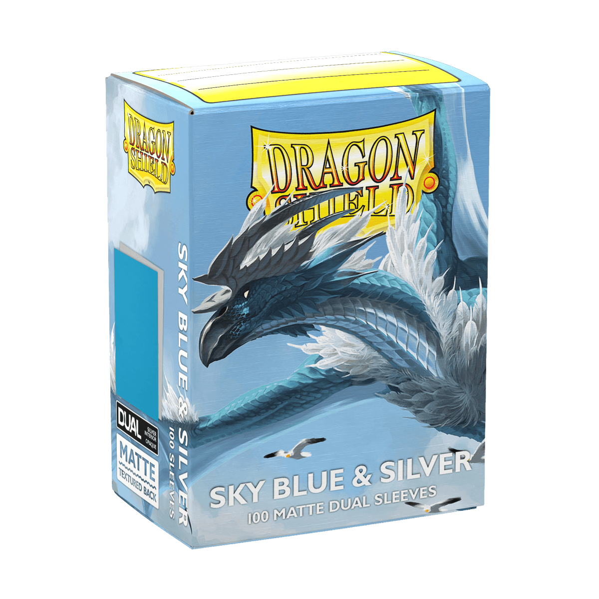Sky Blue & Silver - Matte Dual Sleeves | Webway Games
