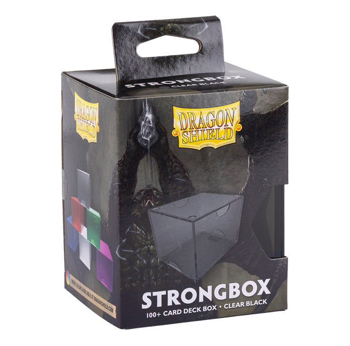 Dragon Shield Deckbox: 100+ Strongbox Clear Black | Webway Games