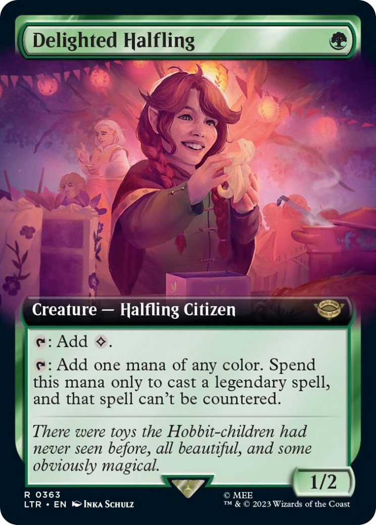 Delighted Halfling (Extended Art) [The Lord of the Rings: Tales of Middle-Earth] | Webway Games