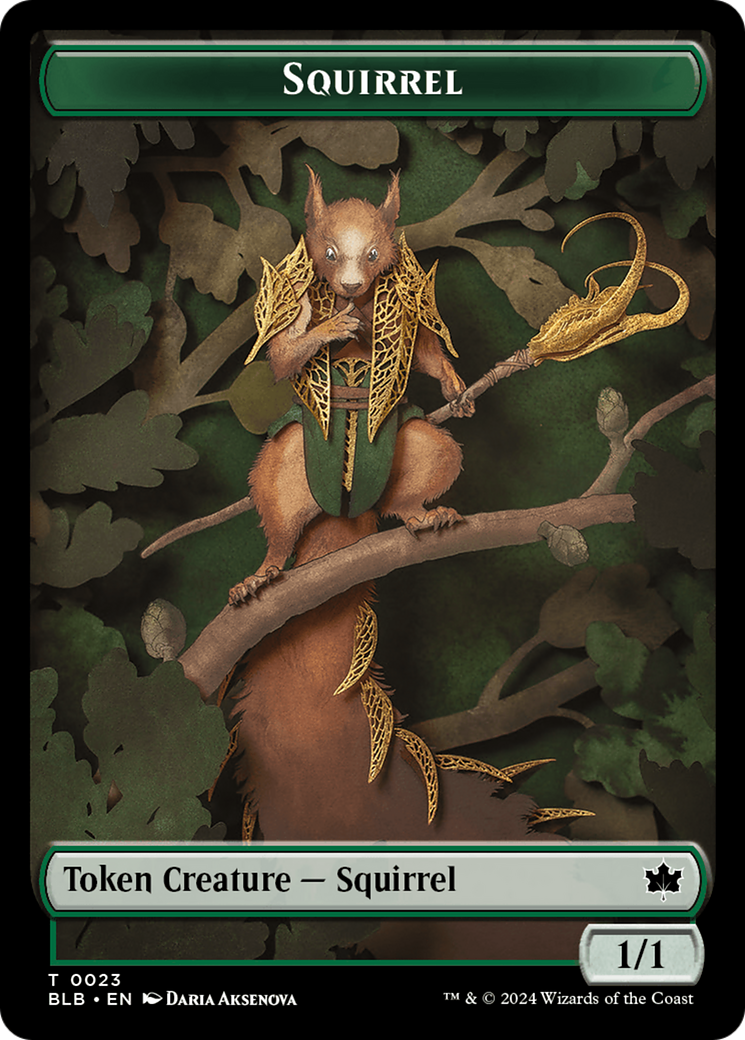 Squirrel Token [Bloomburrow Tokens] | Webway Games