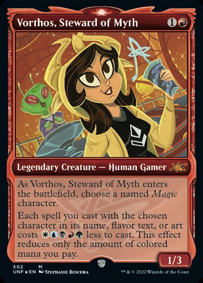 Vorthos, Steward of Myth (Showcase) (Galaxy Foil) [Unfinity] | Webway Games
