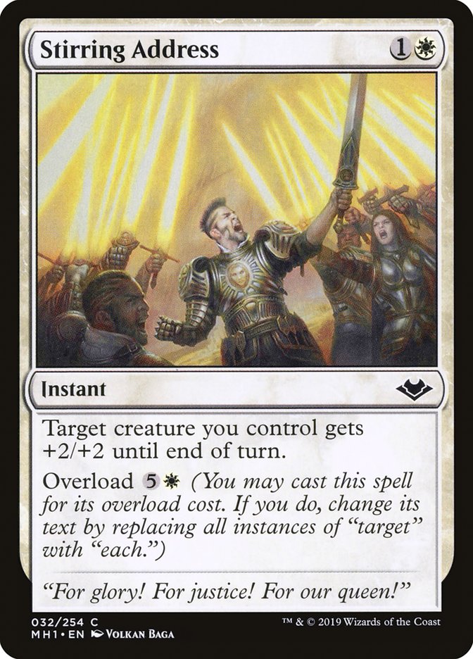 Stirring Address [Modern Horizons] | Webway Games