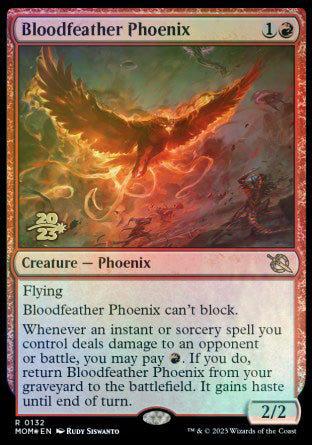 Bloodfeather Phoenix [March of the Machine Prerelease Promos] | Webway Games