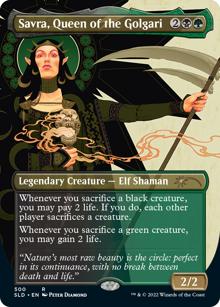 Savra, Queen of the Golgari (Borderless) [Secret Lair Drop Series] | Webway Games