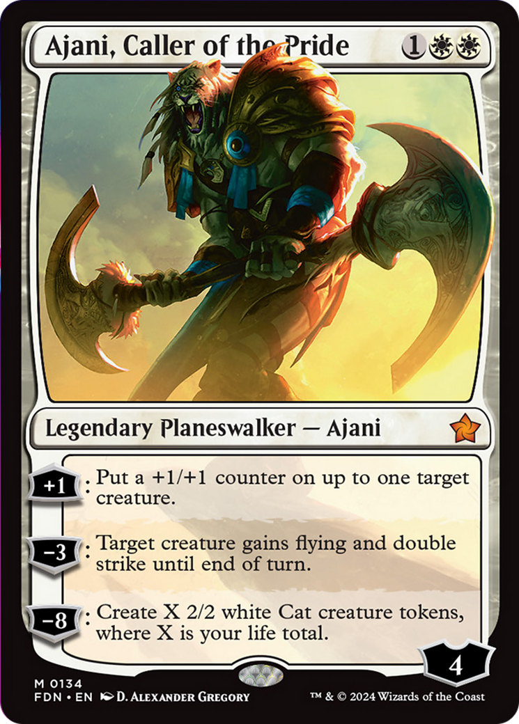 Ajani, Caller of the Pride [Foundations] | Webway Games