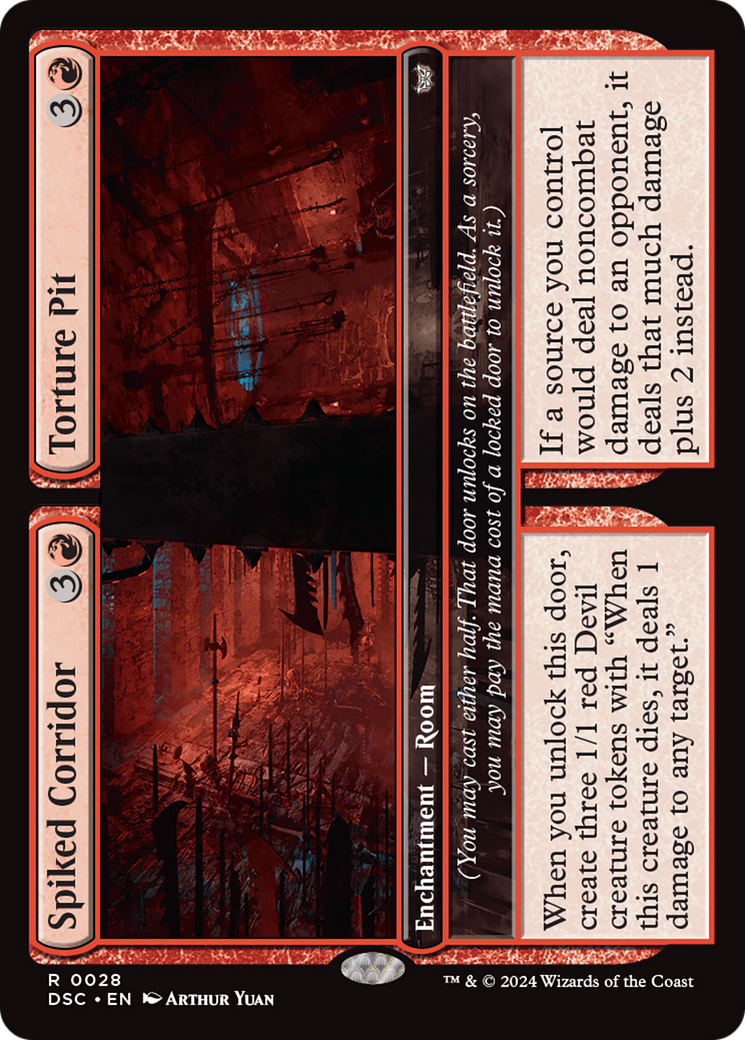 Spiked Corridor // Torture Pit [Duskmourn: House of Horror Commander] | Webway Games