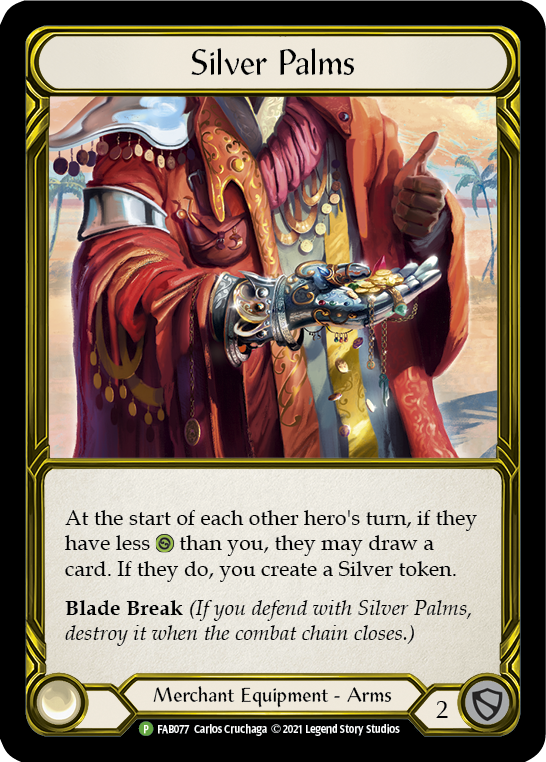 Silver Palms (Golden) [FAB077] (Promo)  Cold Foil | Webway Games