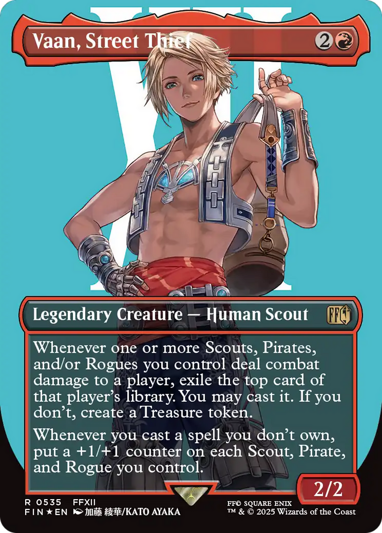 Vaan, Street Thief (Borderless) (Surge Foil) [FINAL FANTASY] | Webway Games