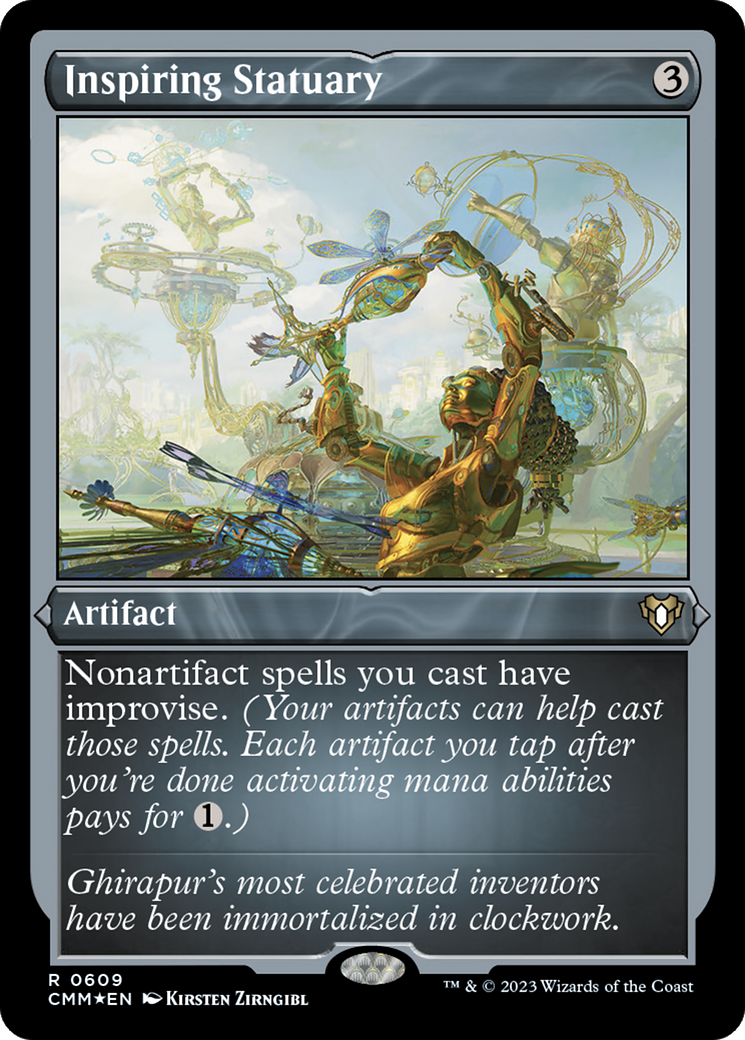 Inspiring Statuary (Foil Etched) [Commander Masters] | Webway Games