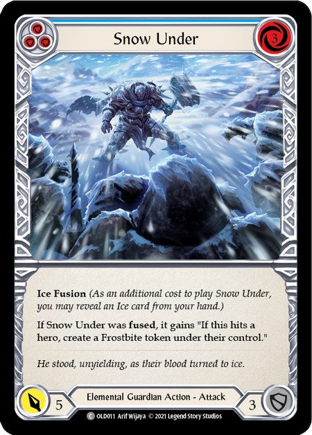 Snow Under (Blue) [OLD011] (Tales of Aria Oldhim Blitz Deck)  1st Edition Normal | Webway Games
