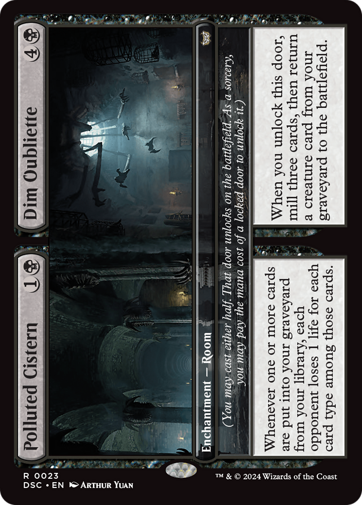 Polluted Cistern // Dim Oubliette [Duskmourn: House of Horror Commander] | Webway Games